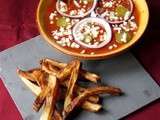 Soupe à la tomate façon burger