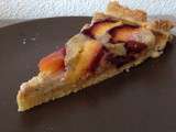 Tarte amande nectarine