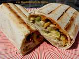 Burritos poulet, avocat, cheddar au barbecue