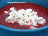 Gaspacho de pastèque à la feta