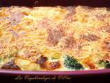 Gratin de pommes de terre et brocolis