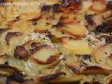 Gratin pommes de terre, champignons