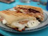 Panini jambon de Parme - mozzarella - tomates confites