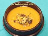 Potage carotte, butternut, orange et chanterelles