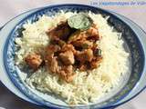 Poulet sanbeiji sur riz