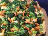 Tarte aux 2 saumons et brocoli