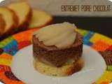 Entremets poire chocolat pour les feignants