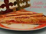 Galette des rois aux pralines roses