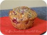 Muffins framboise chocolat blanc