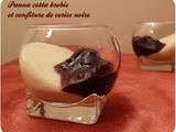 Panna cotta brebis et confiture de cerise noire