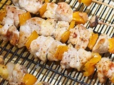 Brochettes de poulet à l’ananas