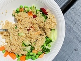 Salade de quinoa aux haricots rouges et noix de cajou