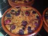 Petits clafoutis aux cerises saupoudrez de sucre Muscovado