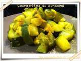 Courgettes au curcuma