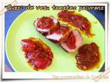 Quasi de veau sauce tomates et poivrons