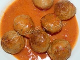 Boulettes de porc sauce coco tomates