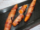 Carottes rôties et enrobés de bacon