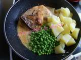 Cocotte de poulet crèmeux aux petits pois