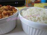 Crumble de tuc, poulet au curry