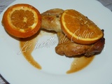 Cuisses de poulet au miel, sauce soja et orange