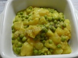 Curry de pommes de terre et petits pois