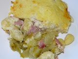 Gratin de gnocchis aux endives et jambon