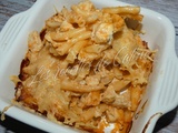 Gratin de pâtes au blanc de poulet