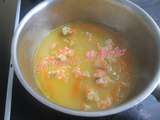 Nage de crevettes aux pamplemousses