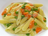 One pot pasta carottes, petits pois