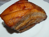 Poitrine de porc laquee au soja