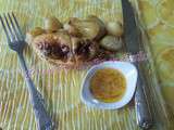 Poulet à la tapenade verte à la tomate et ses pommes de terre