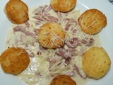 Quenelle à la carbonara
