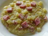 Risotto de perles de blé au jambon