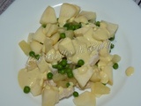 Salade au poulet, ananas et pomme