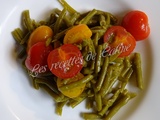 Salade de haricots verts et de tomates cerises