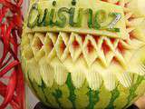 Sculpture sur fruits