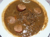 Soupe de lentilles à la saucisse de Morteau