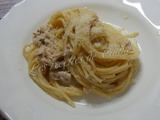 Spaghetti au thon façon carbonara