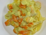 Tagliatelles légères au surimi