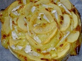 Tarte aux pommes et camembert