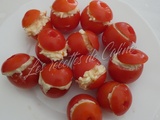 Tomates cocktail farcies a la tartinable