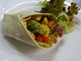 Wrap au poulet curry