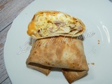 Wrap au poulet, moutarde et fromage a l’air fryer