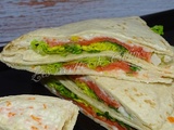 Wrap au saumon et surimi