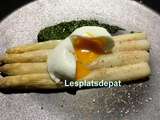 Asperges, œuf et pesto ail des ours