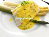 Bar Asperges sauce aux fruits de la passion