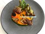 Pigeon, artichaut, carotte