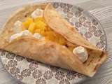 Crêpes mangue - chantilly