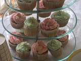 Cupcakes vanille framboises