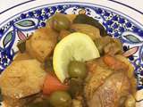 Tajine de poulet au citron confit